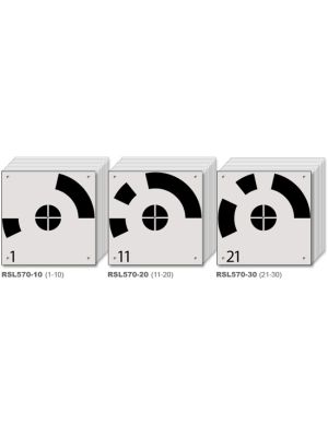 numbered ground markers